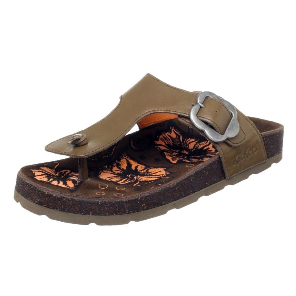 NIB Kickers Kids Magnetic Thong Sandal 39 EU / 6 Y